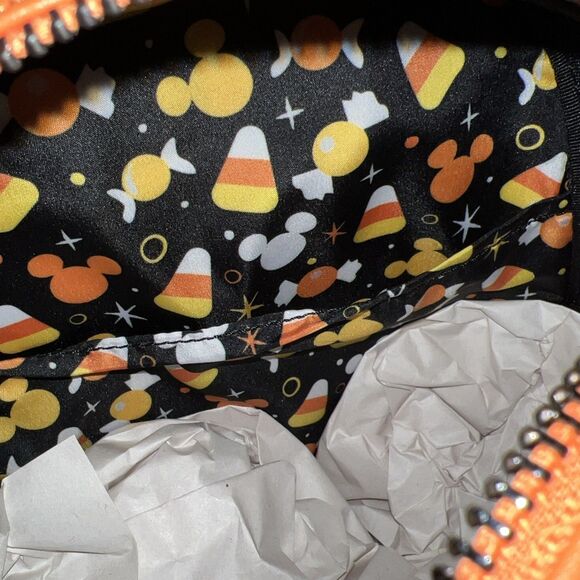 NWT Loungefly Minnie Mouse Candy Corn Glow In The Dark Mini Backpack main image 4
